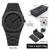 Arabic Digit Carbon Fiber Body Men’s Watch – Full Black | Code: NGW160